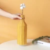 Morandi ceramic vases, Nordic ornaments, decorative items, bamboo strip pattern flower arrangements, handicrafts, model rooms, home furnishings Application Scenario
